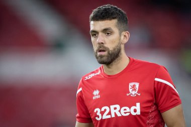 Middlesbrough 'dan Tommy Smith... 13 Eylül 202' de, Middlesbrough, Birleşik Krallık 'taki Riverside Stadyumu' nda oynanan... Middlesbrough-Cardiff maçı öncesinde oynanan hazırlık maçında...