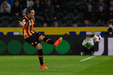 Jacob Greaves # 4 of Hull City Gökyüzü İddia Şampiyonası maçında Hull City, Stoke City 'ye karşı MKM Stadyumu, Hull, Birleşik Krallık, 13 Eylül 202