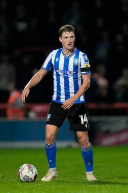 Sheffield Wednesday takımından George Byers, 13 Eylül 202 tarihinde İngiltere 'nin Morecambe kentindeki Mazuma Stadyumu' nda oynanan Morecambe-Sheffield maçında sahaya çıkıyor.