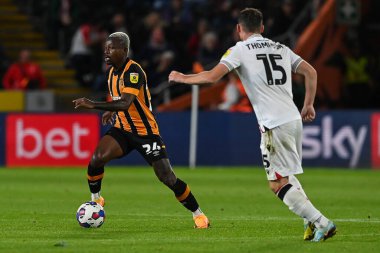 Hull City 'den Jean Michal Seri # 24, 13 Eylül 2022' de Hull City ile Stoke City arasında oynanan Sky Bet Şampiyonası maçında...