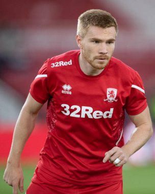 Middlesbrough 'dan Duncan Watmore 13 Eylül 202' de Middlesbrough, Middlesbrough City 'de oynanan Sky Bet Şampiyonası karşılaşması öncesinde oynanan ön hazırlık maçında 18.