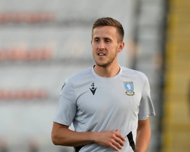 Sheffield 'lı Kasalar, 13 Eylül 202' de İngiltere 'nin Morecambe kentindeki Mazuma Stadyumu' nda oynanan Morecambe-Sheffield maçından önce ısınacak mı?