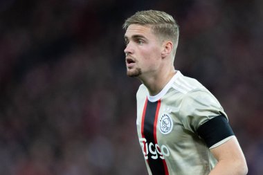 Kenneth Taylor # 8 of Ajax UEFA Şampiyonlar Ligi maçı sırasında Liverpool - Ajax Anfield, Liverpool, Birleşik Krallık, 13 Eylül 202