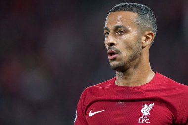 Thiago Alcantara # 6 UEFA Şampiyonlar Ligi maçı sırasında Liverpool - Ajax Anfield, Liverpool, Birleşik Krallık, 13 Eylül 202