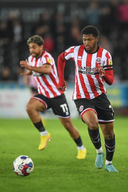 Sheffield United 'tan Rhian Brewster # 7 Swansea City - Sheffield United maçında Swansea.com Stadyumu, Swansea.com, İngiltere, 13 Eylül 202