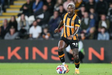 Hull City 'den Jean Michal Seri # 24, 13 Eylül 2022' de Hull City ile Stoke City arasında oynanan Sky Bet Şampiyonası maçında...