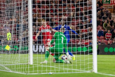Middlesbrough 'dan Duncan Watmore 13 Eylül 202' de Riverside Stadyumu, Middlesbrough 'da oynanan Sky Bet Şampiyonası maçında 1-3' lük skorla gol attı.