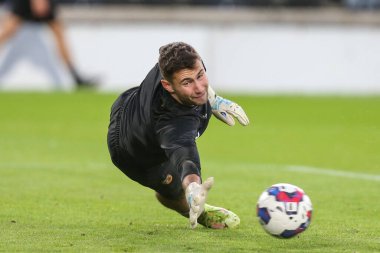 Hull City 'den Nathan Baxter # 13. Maç öncesi ısınma maçında Hull City, Stoke City' ye karşı MKM Stadyumu, Hull, İngiltere, 13 Eylül 202
