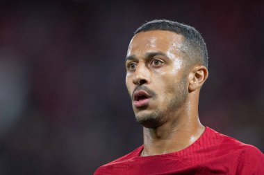 Thiago Alcantara # 6 UEFA Şampiyonlar Ligi maçı sırasında Liverpool - Ajax Anfield, Liverpool, Birleşik Krallık, 13 Eylül 202