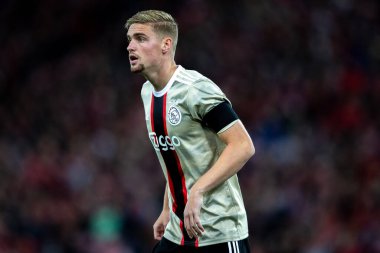 Kenneth Taylor # 8 of Ajax UEFA Şampiyonlar Ligi maçı sırasında Liverpool - Ajax Anfield, Liverpool, Birleşik Krallık, 13 Eylül 202