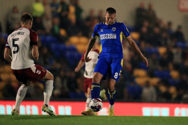 AFC Wimbledon 'dan Harry Pell # 8, Gök İddia Ligi 2 karşılaşmasında AFC Wimbledon' a karşı Northampton Town, Cherry Red Records Stadyumu, Merton, Birleşik Krallık, 13 Eylül 202