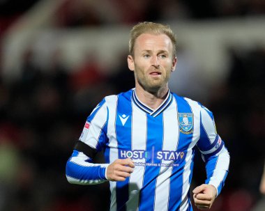 Sheffield 'den Barry Bannan, 13 Eylül 202 tarihinde İngiltere' nin Morecambe kentindeki Mazuma Stadyumu 'nda Çarşamba günü oynanan Sky Bet 1 karşılaşmasında Morecambe ile Sheffield karşı karşıya geldi.