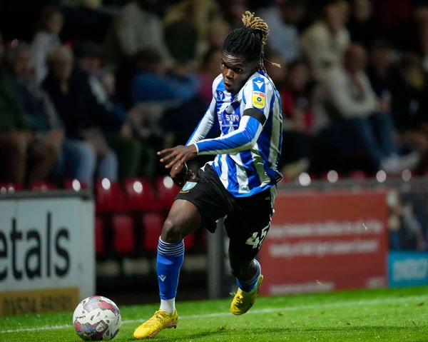 Alex Mighten Sheffield Wednesday Rompe Ala Durante Sky Bet League — Foto de Stock