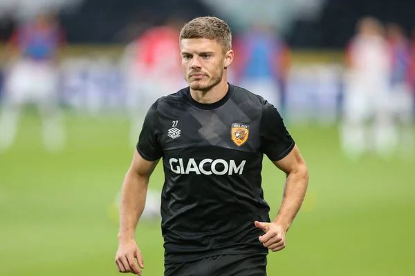 Regan Slater Hull City Pre Game Uppvärmning Innan Sky Bet — Stockfoto