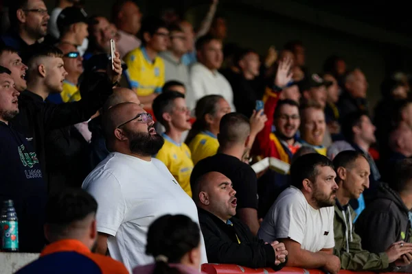 Sheffield Wednesday Fans Singen God King Vor Dem Sky Bet — Stockfoto