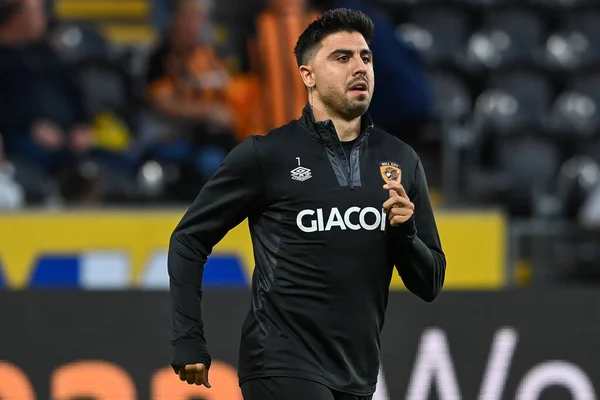 Ozan Tufan Hull City Pre Game Uppvärmningen Sky Bet Championship — Stockfoto