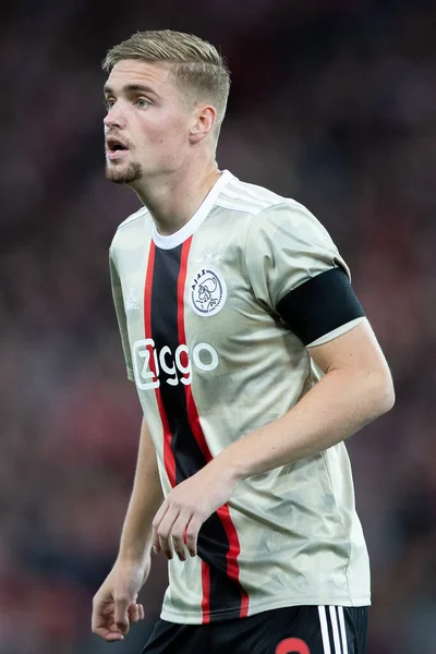 Kenneth Taylor # 8 of Ajax UEFA Şampiyonlar Ligi maçı sırasında Liverpool - Ajax Anfield, Liverpool, Birleşik Krallık, 13 Eylül 202