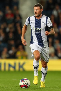 West Bromwich Albion 'dan John Swift # 19, Sky Bet Şampiyonası maçı sırasında West Bromwich Albion, Birmingham City' ye karşı The Hawthorns, West Bromwich, Birleşik Krallık, 14 Eylül 202