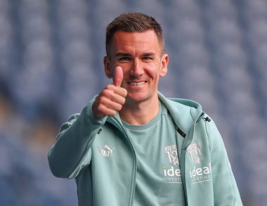 West Bromwich Albion 'dan Jed Wallace, West Bromwich Albion' a karşı Birmingham City 'nin 14 Eylül 202' de oynadığı The Hawthorns, West Bromwich maçının öncesinde maça geldi.