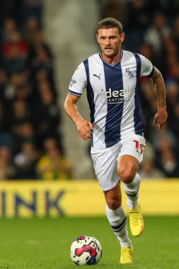West Bromwich Albion 'dan John Swift # 19, Sky Bet Şampiyonası maçı sırasında West Bromwich Albion, Birmingham City' ye karşı The Hawthorns, West Bromwich, Birleşik Krallık, 14 Eylül 202