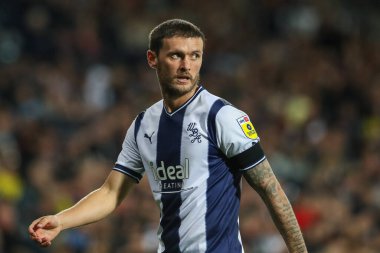 West Bromwich Albion 'dan John Swift # 19, Sky Bet Şampiyonası maçı sırasında West Bromwich Albion, Birmingham City' ye karşı The Hawthorns, West Bromwich, Birleşik Krallık, 14 Eylül 202