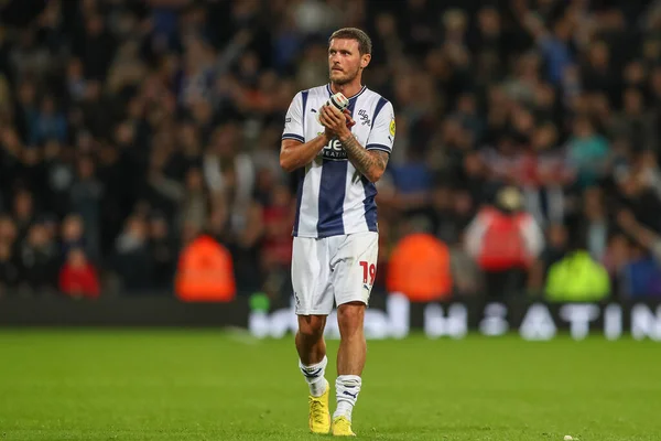 John Swift West Bromwich Albion Megtapsolja Rajongókat Sky Bet Championship — Stock Fotó