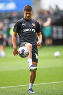 Swansea.com Stadyumu, Swansea.com, Birleşik Krallık, 17 Eylül 202 'de oynanan Sky Bet Şampiyonası maçında Hull City' den Ryan Longman # 16.