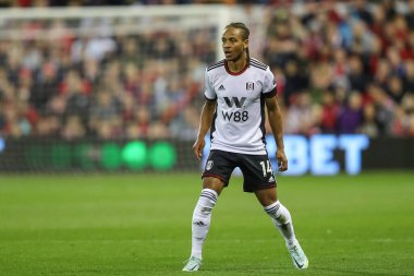 Premier Lig maçında Fulham 'dan Bobby Reid # 14 numara Nottingham Forest' a karşı Fulham City Ground, Nottingham, İngiltere, 16 Eylül 202