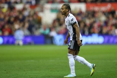 Premier Lig maçında Fulham 'dan Bobby Reid # 14 numara Nottingham Forest' a karşı Fulham City Ground, Nottingham, İngiltere, 16 Eylül 202