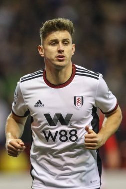 Premier Lig maçında Fulham 'dan Tom Cairney # 10 numara Nottingham Forest, Fulham' a karşı City Ground, Nottingham, İngiltere, 16 Eylül 202