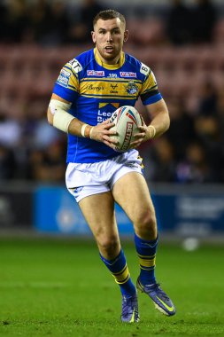 Cameron Smith # 17 Leeds Rhinos, 16 Eylül 202 'de İngiltere' nin Wigan şehrinde oynanan Betfred Süper Lig maçında Wigan Warriors - Leeds Rhinos maçında oyunda.