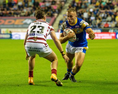 Jarrod OConnor # 24 Leeds Rhinos Betfred Süper Lig maçı sırasında DW Stadyumu 'nda Wigan Warriors - Leeds Rhinos maçı, 16 Eylül 2022