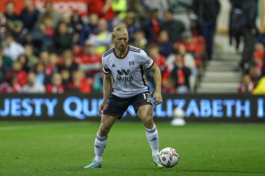 Tim Ream # 13 Premier Lig maçı sırasında Nottingham Forest Fulham 'a karşı City Ground, Nottingham, İngiltere, 16 Eylül 202
