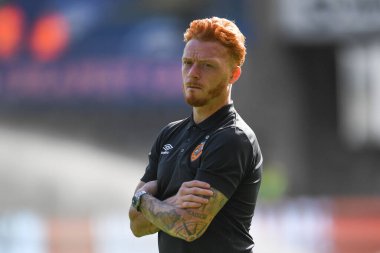 Swansea City, Swansea.com Stadyumu 'nda oynanan Swansea City vs Hull City maçında Hull City' nin saha denetimi öncesi Ryan Woods # 15, 17 Eylül 202
