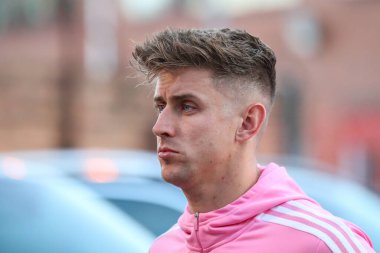 Fulham 'dan Tom Cairney 16 Eylül 202' de Nottingham Forest 'a karşı Fulham City Ground, İngiltere' de oynanan Premier League maçından önce City Ground 'a vardı.