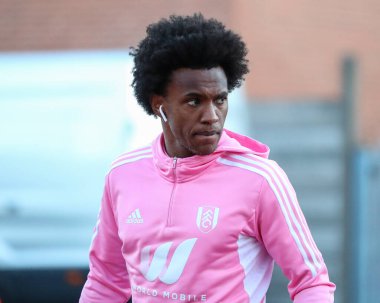 Fulham 'dan Willian # 20 Premier League maçından önce City Ground' a varır Nottingham Forest Fulham 'a karşı City Ground, Nottingham, İngiltere, 16 Eylül 202