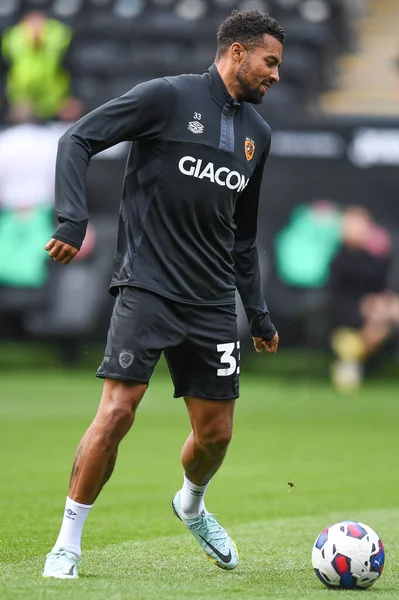 Cyrus Christie Hull City Durante Riscaldamento Pre Partita Durante Sky — Foto Stock