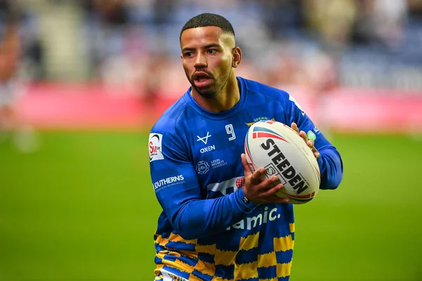 Kruise Leeming Leeds Rhinos Durante Aquecimento Antes Jogo Betfred Super — Fotografia de Stock