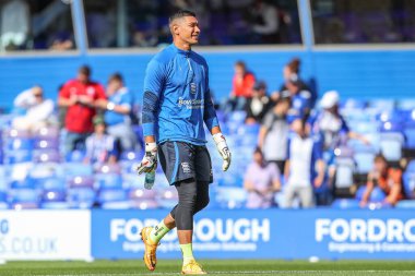 Birmingham City 'den Neil Etheridge 17 Eylül 202' de Birmingham City ile Coventry City arasındaki maç öncesi ısınma maçında