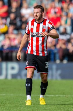 Rhys Norrington-Davies # 33 of Sheffield Uniteded during the Sky Bet Championship maçında Preston North End - Sheffield United Deepdale, Preston, İngiltere, 17 Eylül 202