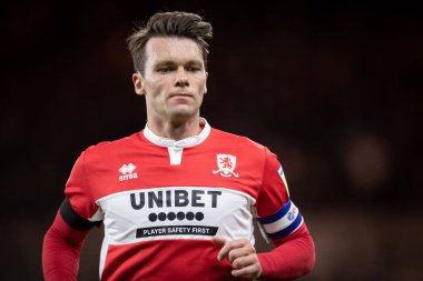 Middlesbrough 'dan Jonathan Howson # 16 Sky Bet Şampiyonası maçı sırasında Middlesbrough - Rotherham United Riverside Stadyumu, Middlesbrough, İngiltere, 17 Eylül 202