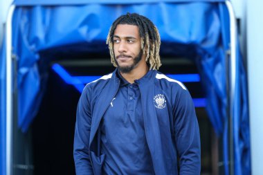 Blackpool 'dan Dominic Thompson # 23 Sky Bet Şampiyonası' ndan önce geliyor Millwall - Blackpool maçı The Den, Londra, İngiltere, 17 Eylül 202