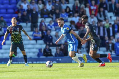 Birmingham City 'nin Scott Hogan # 9' u 17 Eylül 202 'de Birmingham City - St Andrews, Birmingham City maçında maç yapıyor.