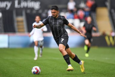 Ozan Tufan # 7 of Hull City Gökyüzü İddia Şampiyonası maçında Swansea City vs Hull City Swansea.com Stadyumu, Swansea.com, İngiltere 17 Eylül 202