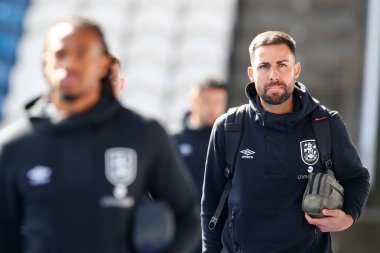 Narcis Pelach Huddersfield Town 'ın geçici koçu 17 Eylül 202' de John Smith Stadyumu 'nda Huddersfield Town - Cardiff City maçına geliyor.