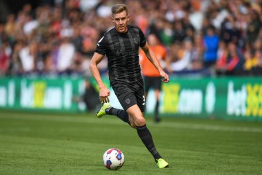 Hull City 'den Callum Elder # 3 Sky Bet Şampiyonası maçında Swansea City, Hull City' ye karşı Swansea.com Stadyumu, Swansea.com, İngiltere, 17 Eylül 202