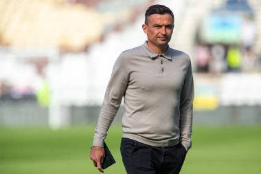 Paul Heckingbottom, 17 Eylül 202 'de İngiltere' nin Deepdale kentinde Preston North End ile Sheffield United arasındaki Sky Bet Şampiyonası maçında Sheffield United 'ın teknik direktörü.