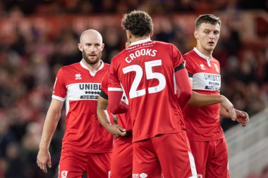 Middlesbrough 'dan Matt Clarke # 5, Middlesbrough' a karşı Middlesbrough - Rotherham United maçı sırasında Riverside Stadyumu, Middlesbrough, Birleşik Krallık, 17 Eylül 202