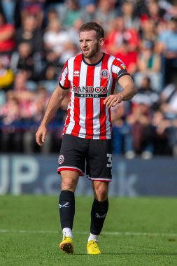 Rhys Norrington-Davies # 33 of Sheffield United Gökyüzü İddia Şampiyonası maçında Preston North End - Sheffield United Deepdale, Preston, Birleşik Krallık, 17 Eylül 202