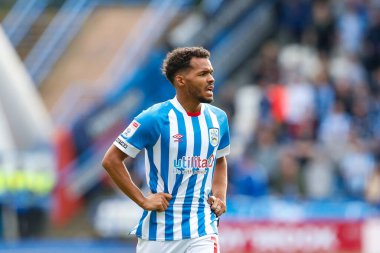 Huddersfield Kasabası 'ndan Duane Holmes 17 Eylül 202' de Huddersfield Town, John Smith Stadyumu 'nda Cardiff City' e karşı oynanan Gökyüzü İddia Şampiyonası maçında.